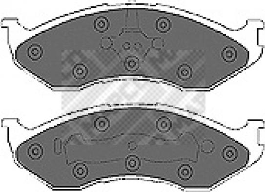 Mapco 6692 - Kit de plaquettes de frein, frein à disque cwaw.fr