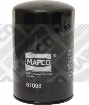 Mapco 61098 - Filtre à huile cwaw.fr