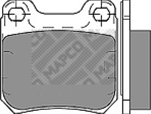 Mapco 6357 - Kit de plaquettes de frein, frein à disque cwaw.fr