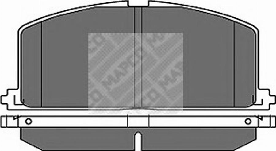 Mapco 6364/1 - Kit de plaquettes de frein, frein à disque cwaw.fr