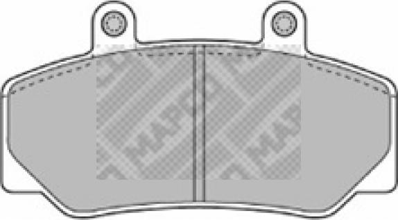 Mapco 6367 - Kit de plaquettes de frein, frein à disque cwaw.fr