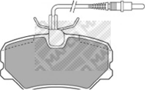 Mapco 6309 - Kit de plaquettes de frein, frein à disque cwaw.fr