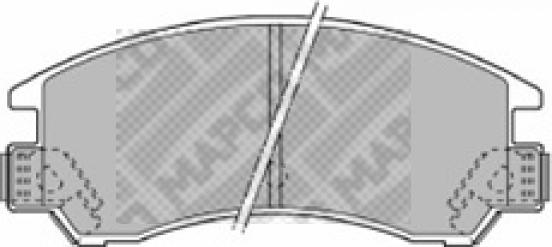 Mapco 6312 - Kit de plaquettes de frein, frein à disque cwaw.fr