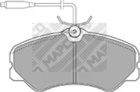 Mapco 6385 - Kit de plaquettes de frein, frein à disque cwaw.fr