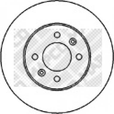 Mapco 15997 - Disque de frein cwaw.fr