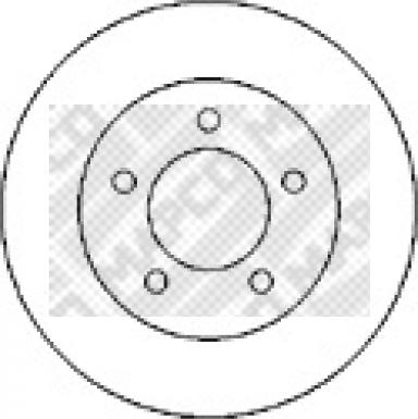 Mapco 15984 - Disque de frein cwaw.fr