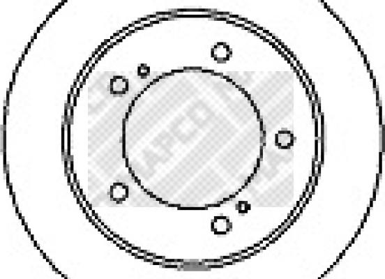 Mapco 15591 - Disque de frein cwaw.fr