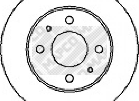 Mapco 15501 - Disque de frein cwaw.fr