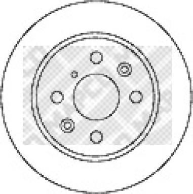 Mapco 15570 - Disque de frein cwaw.fr