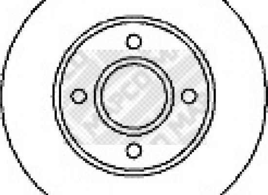 Mapco 15694 - Disque de frein cwaw.fr