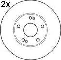 Mapco 15122/2 - Disque de frein cwaw.fr