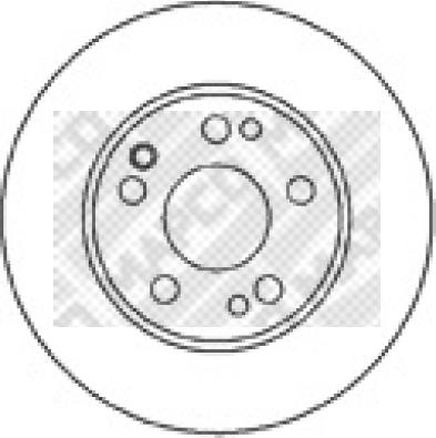 Mapco 15801 - Disque de frein cwaw.fr