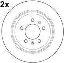 Mapco 15323/2 - Disque de frein cwaw.fr