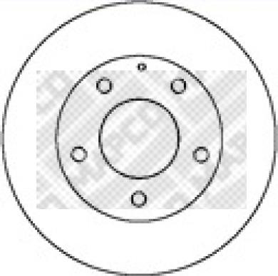 Mapco 15285 - Disque de frein cwaw.fr