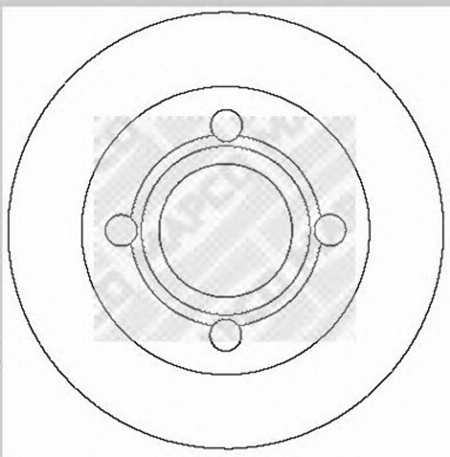 Mapco 15706 - Disque de frein cwaw.fr