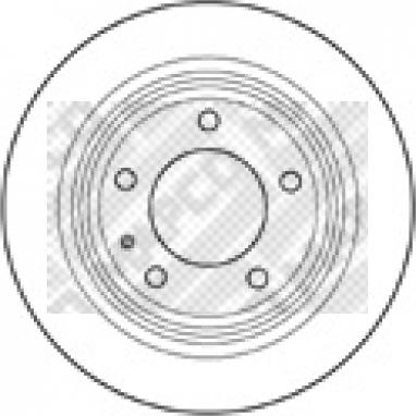 Mapco 15712 - Disque de frein cwaw.fr