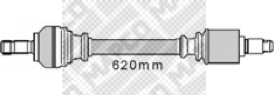 Mapco 16420 - Arbre de transmission cwaw.fr