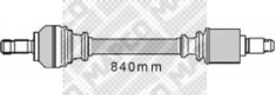 Mapco 16346 - Arbre de transmission cwaw.fr