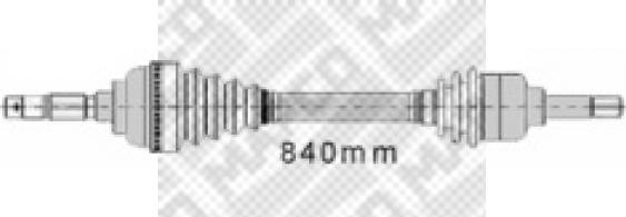 Mapco 16348 - Arbre de transmission cwaw.fr