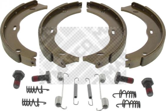 Mapco 8838/1 - Jeu de mâchoires de frein, frein de stationnement cwaw.fr