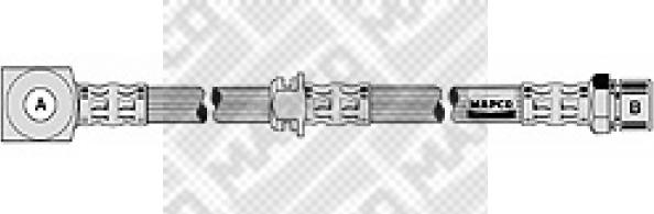 Mapco 3854 - Flexible de frein cwaw.fr