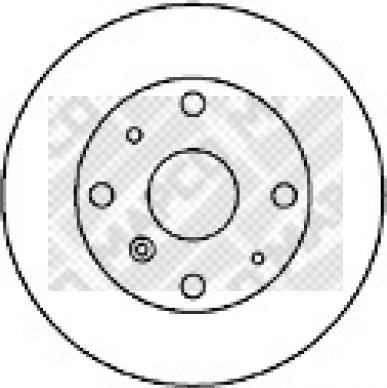 Mapco 25507 - Disque de frein cwaw.fr