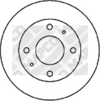 Mapco 25520 - Disque de frein cwaw.fr