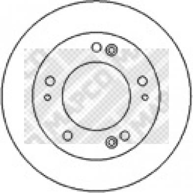 Mapco 25570 - Disque de frein cwaw.fr