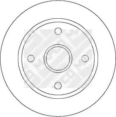 Mapco 25032 - Disque de frein cwaw.fr