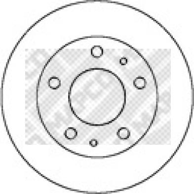 Mapco 25037 - Disque de frein cwaw.fr