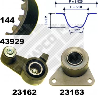 Mapco 23929 - Kit de distribution cwaw.fr