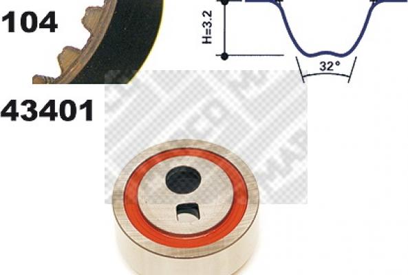 Mapco 23401 - Kit de distribution cwaw.fr