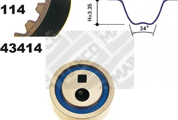 Mapco 23414 - Kit de distribution cwaw.fr