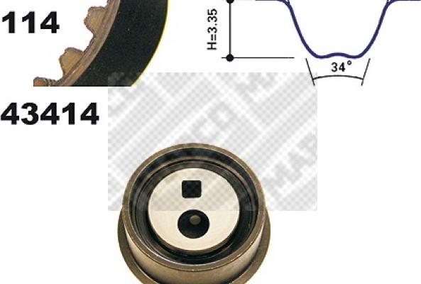 Mapco 23416 - Kit de distribution cwaw.fr