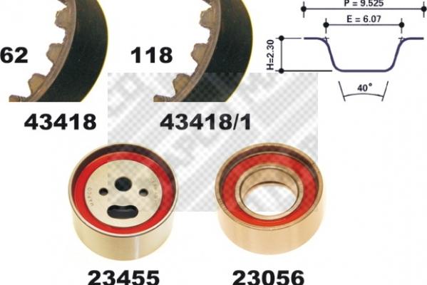 Mapco 23418 - Kit de distribution cwaw.fr