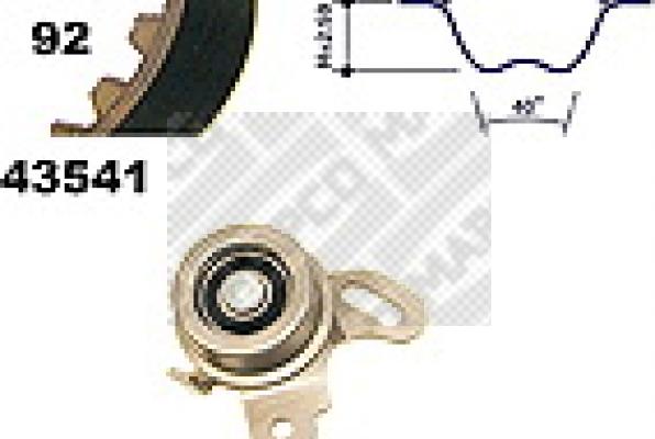 Mapco 23541 - Kit de distribution cwaw.fr