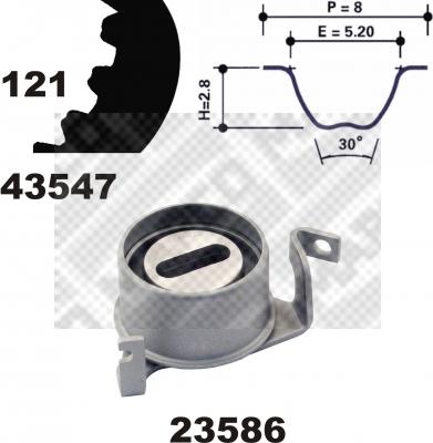 Mapco 23547 - Kit de distribution cwaw.fr