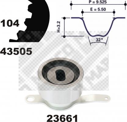 Mapco 23505 - Kit de distribution cwaw.fr