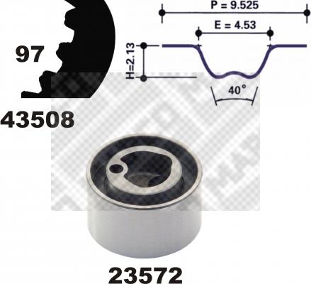 Mapco 23508 - Kit de distribution cwaw.fr