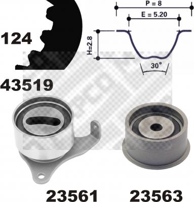 Mapco 23519 - Kit de distribution cwaw.fr