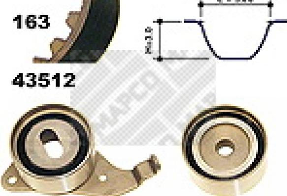 Mapco 23512 - Kit de distribution cwaw.fr