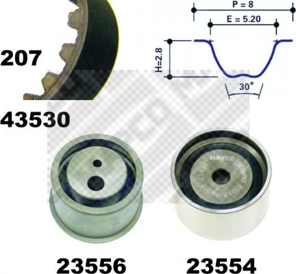 Mapco 23530 - Kit de distribution cwaw.fr