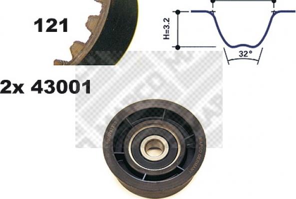 Mapco 23001 - Kit de distribution cwaw.fr