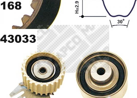 Mapco 23033 - Kit de distribution cwaw.fr