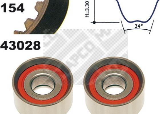 Mapco 23028 - Kit de distribution cwaw.fr