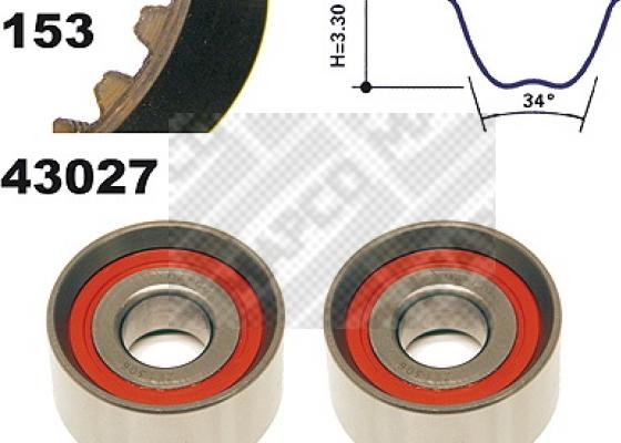 Mapco 23027 - Kit de distribution cwaw.fr