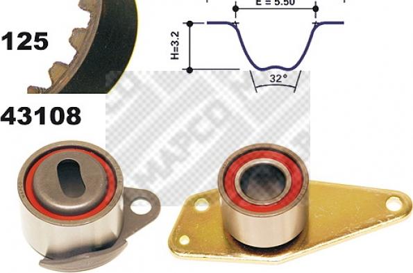 Mapco 23108 - Kit de distribution cwaw.fr