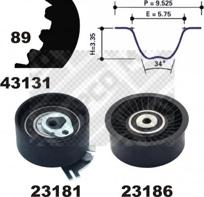 Mapco 23131 - Kit de distribution cwaw.fr