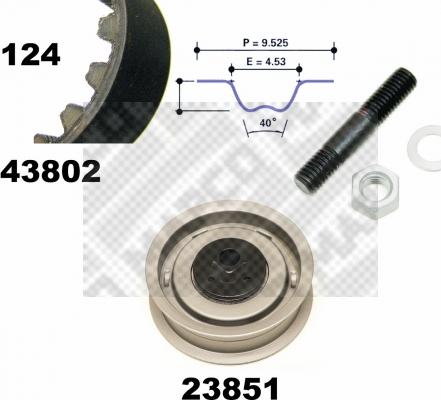 Mapco 23802 - Kit de distribution cwaw.fr