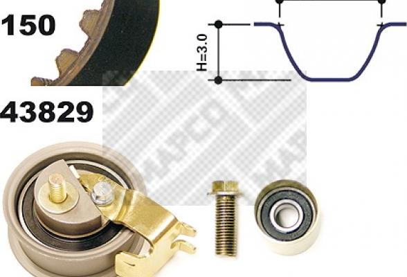 Mapco 23831 - Kit de distribution cwaw.fr